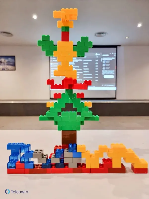 Telcowinners at a team event