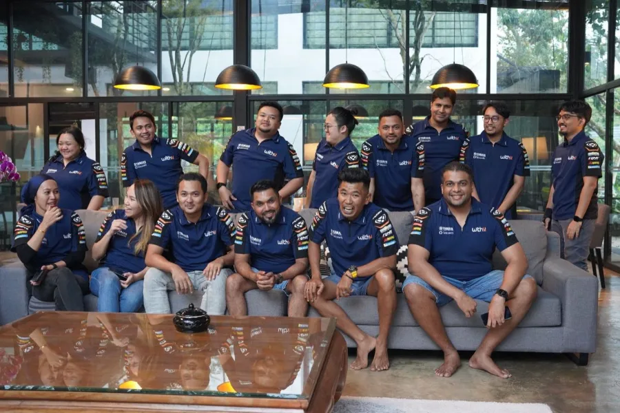 Telcowinners at a team event
