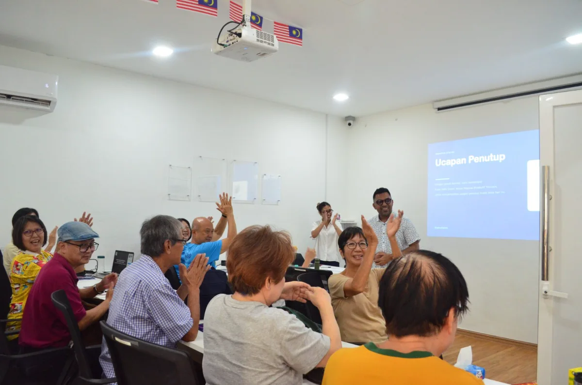 Participants at the Jom Pand.AI workshop in Taman Sri Sinar