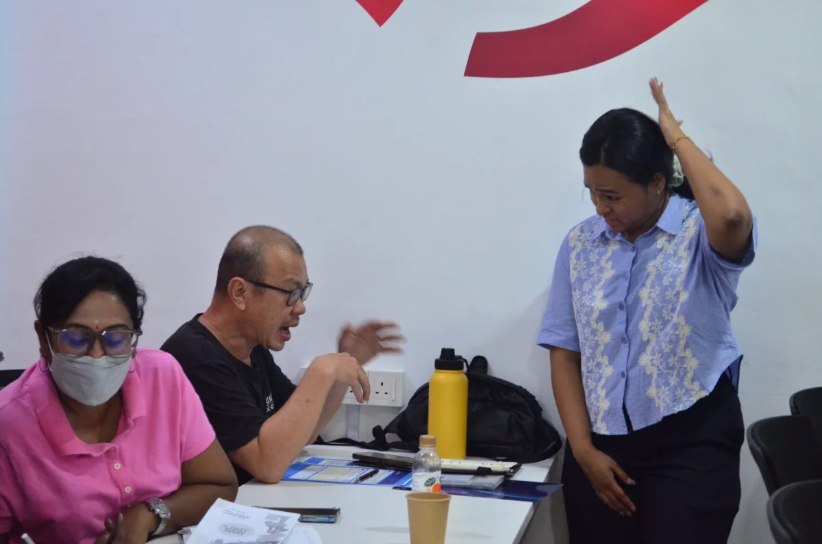 A lively question and answer moment during the workshop